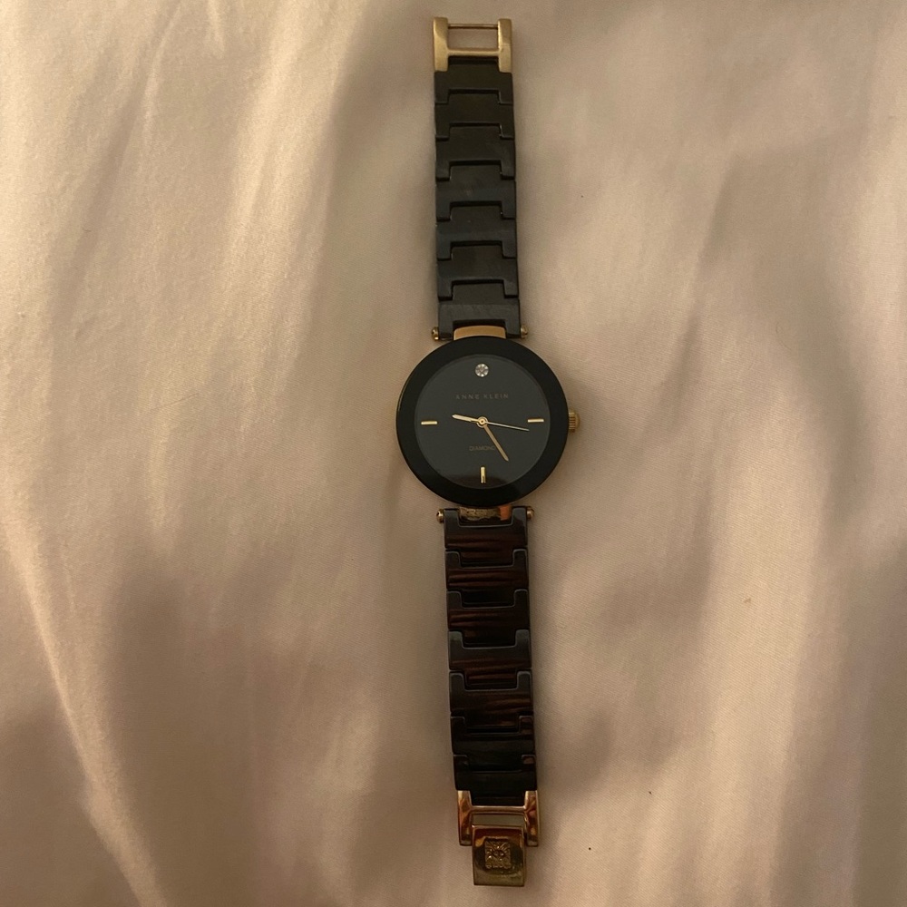 Anne Klein Diamond Dial Watch